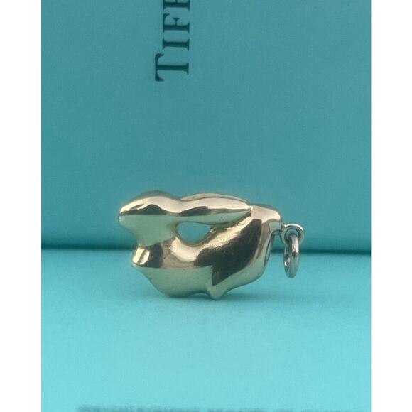 RARE Tiffany & Co Elsa Peretti 18k Gold Zodiac Rabbit Charm Pendant For Necklace - Picture 3 of 16